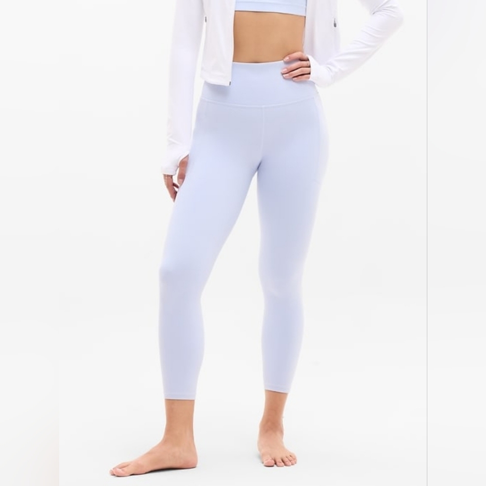 Stash Salutation Athleta High-Waist Light Blue Active Leggings
